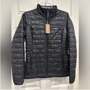 Patagonia Women’s Small Nano Puff Insulated Jacket Black Puffy NWT